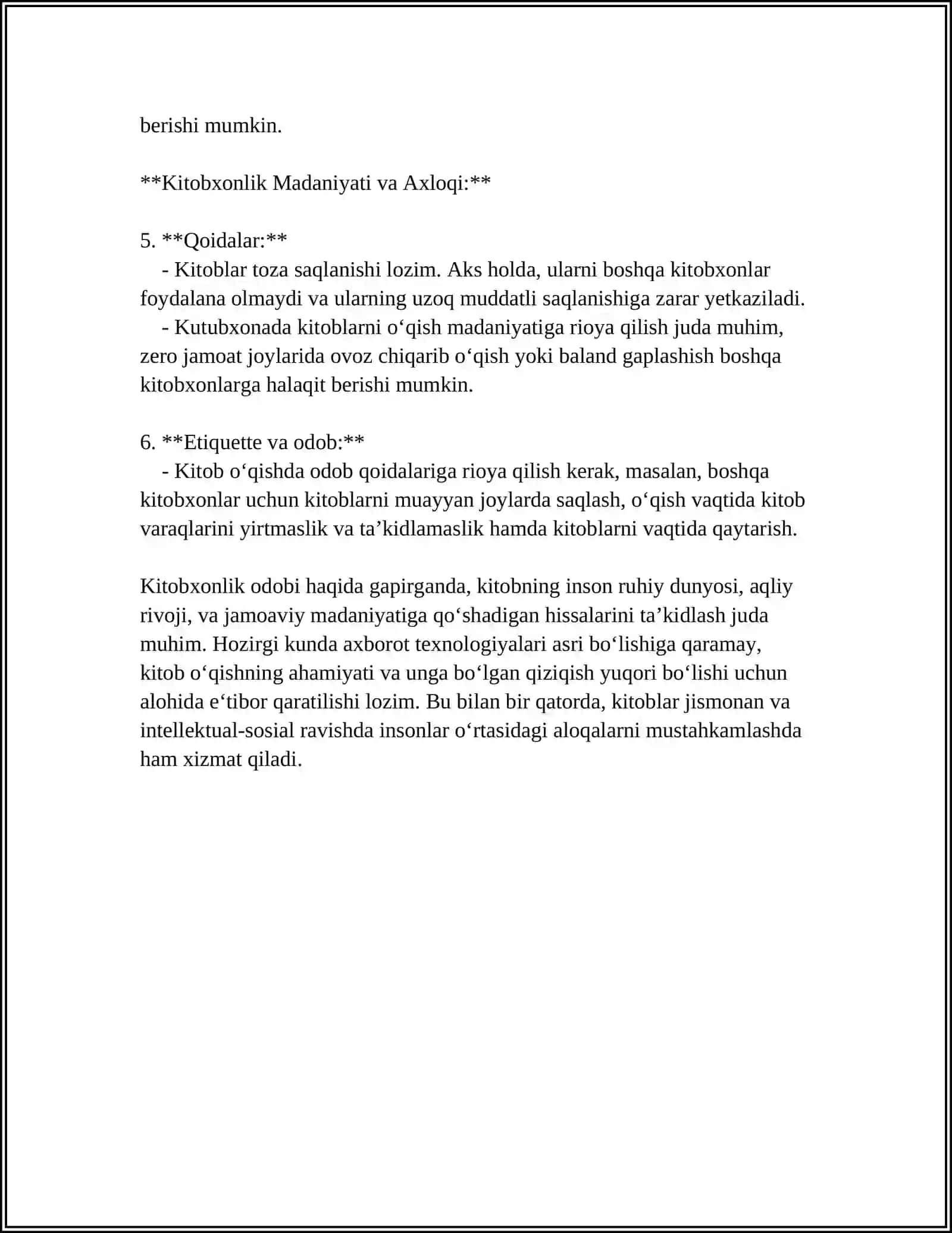 XALQ PEDAGOGIKASIDA KITOBXONLIK MADANIYATI 4