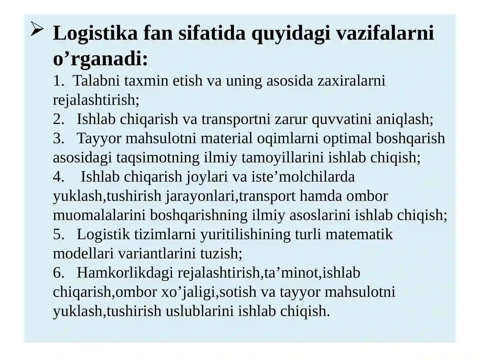 Logistika Tamoyillari 4