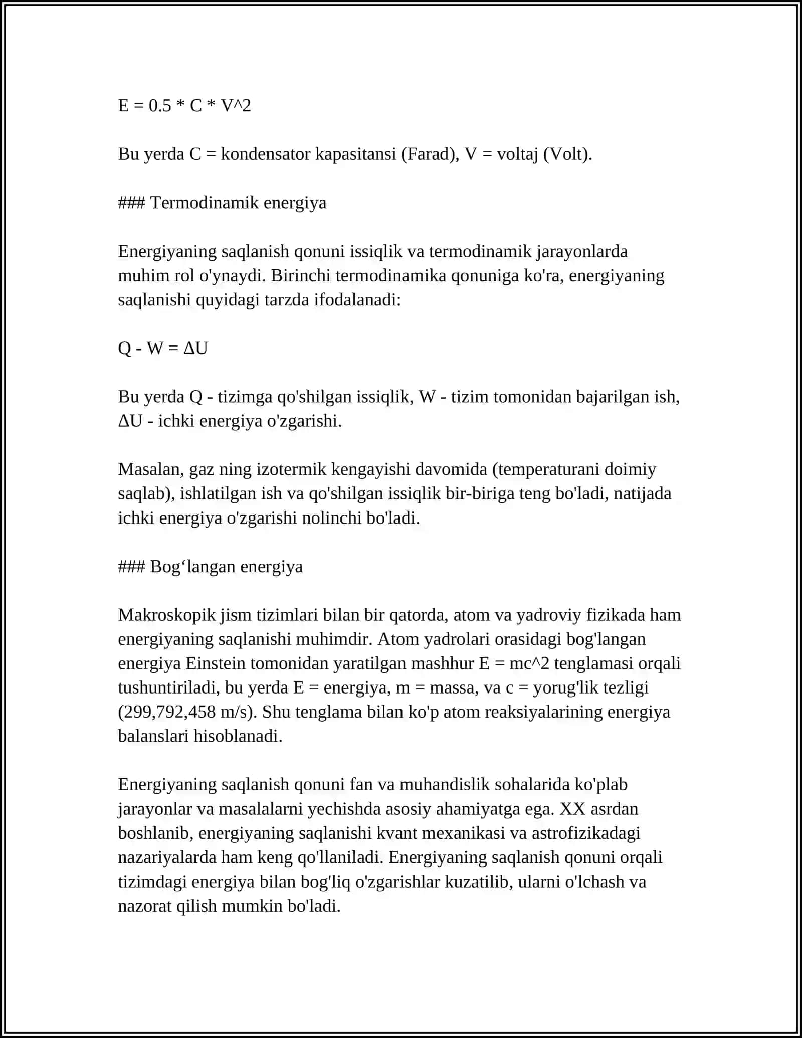 MEXANIKADA SAQLANISH QONUNLARI 4