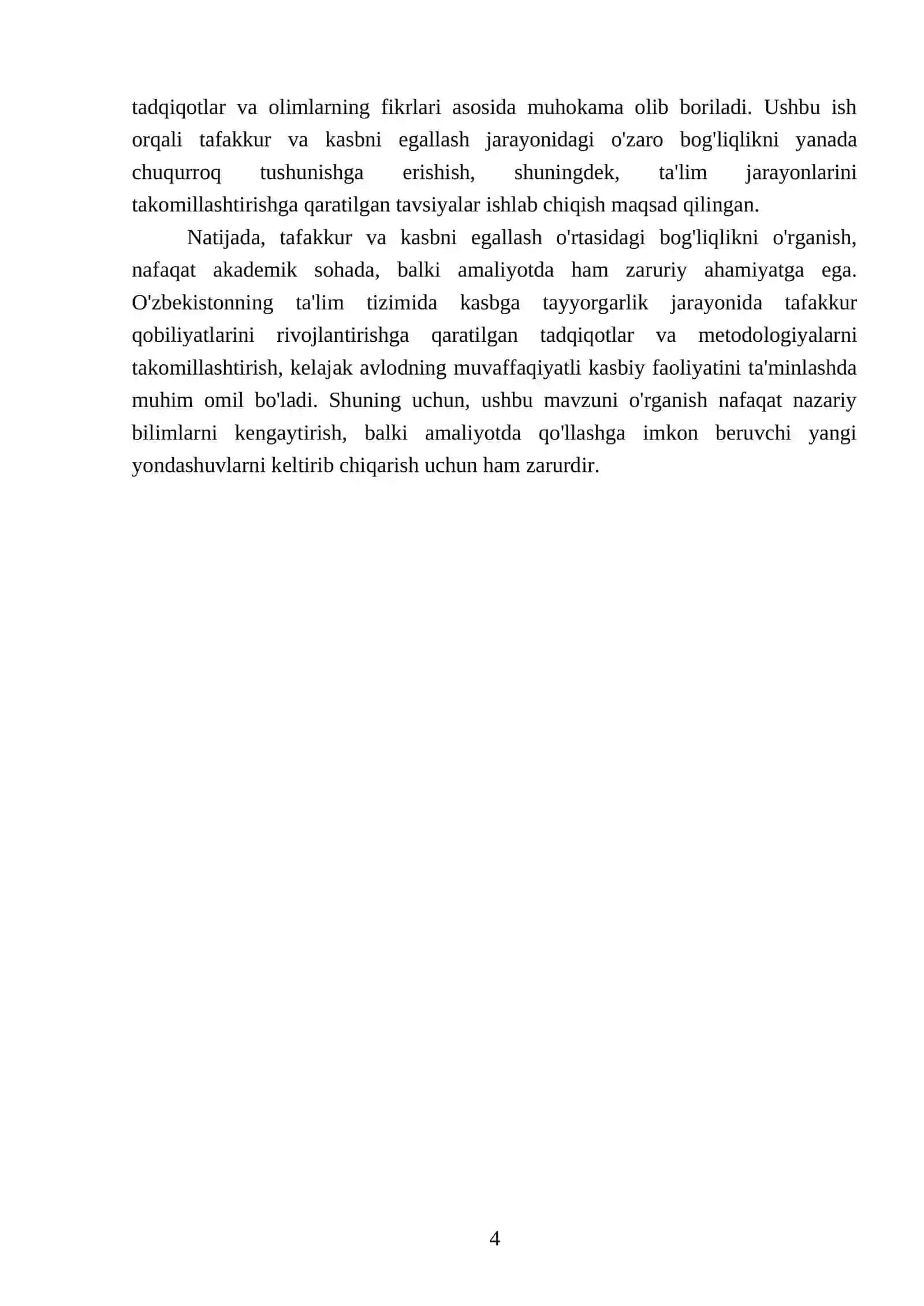 Tafakkur va kasbni egallash 4