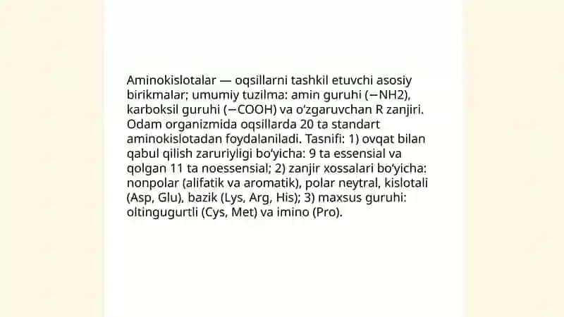 Oqsillar 4