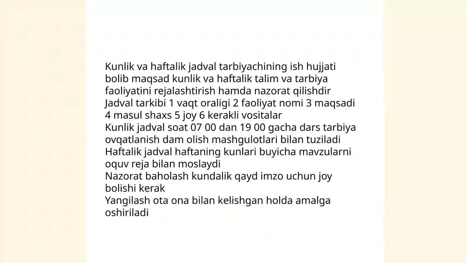 Tarbiyachining ish hujjatlari 4