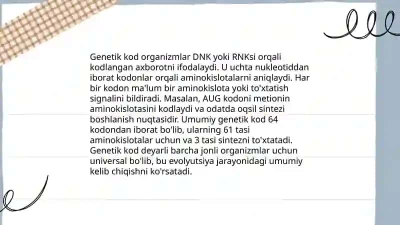 Umumiy genetika 4