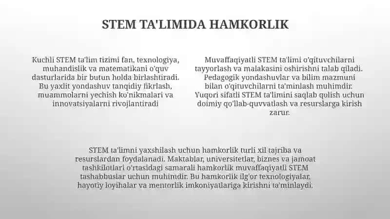 STEM talim tizimi 4