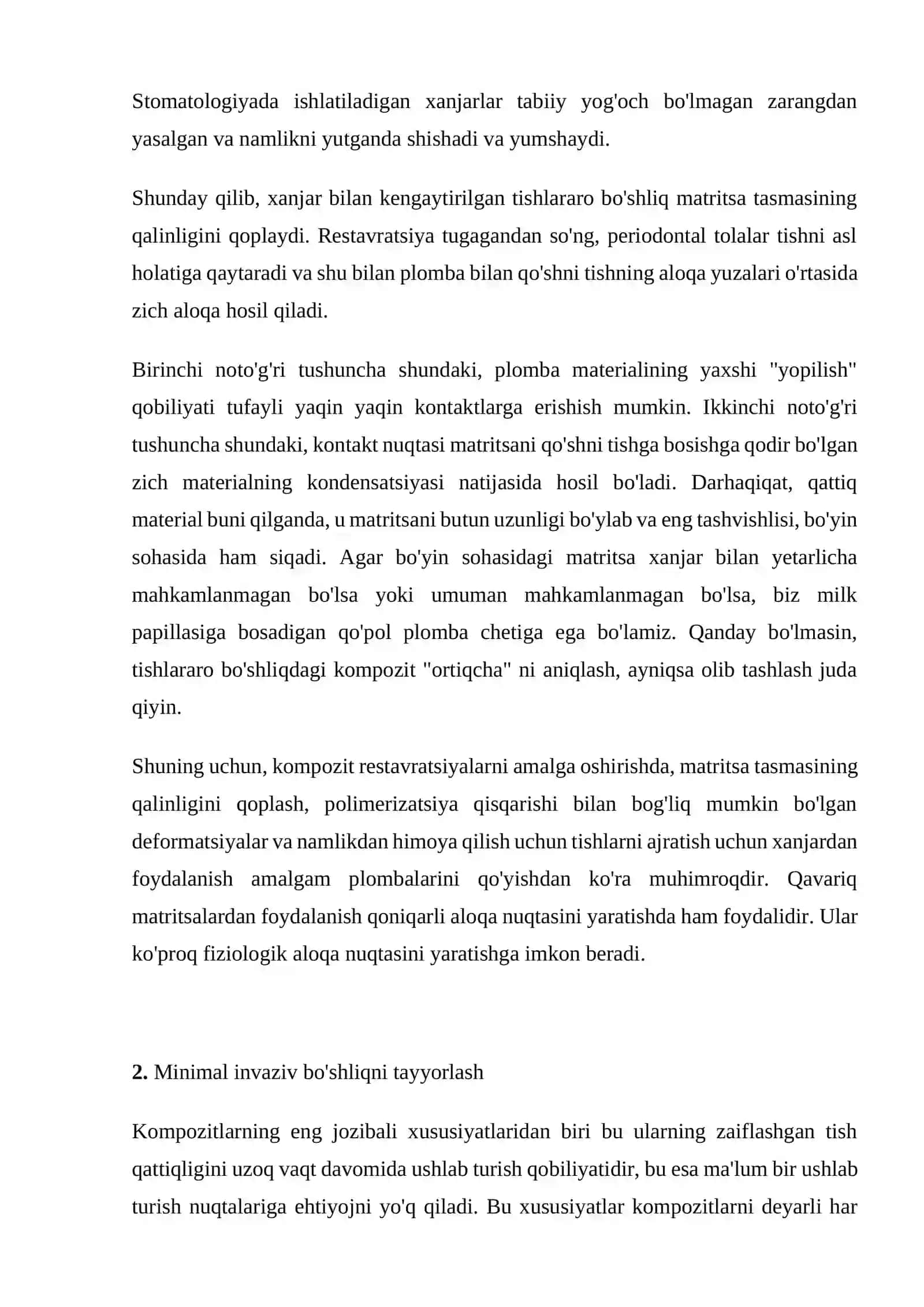 Minimal invaziv tiklash tamoyillari 4