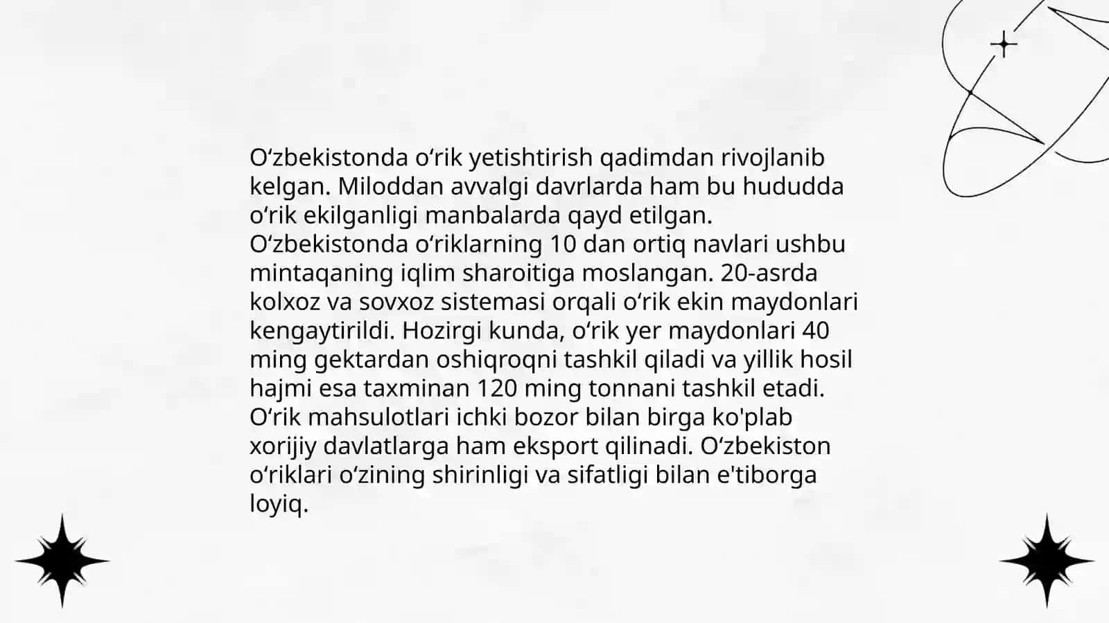 Oʻzbekistonda yetishtiriladigan oʻrik navlari 4