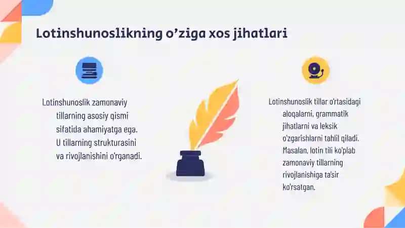 Zamonaviy tillarda lotinshunoslik 4