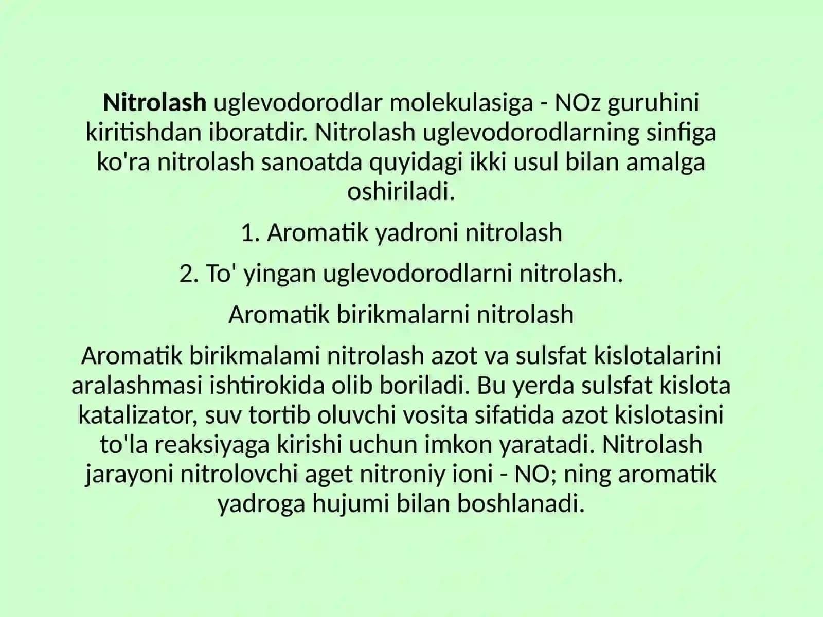 Propanni nitrolash kimyosi va texnologiyasi 4