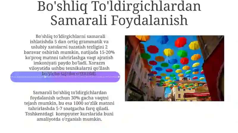 Bo'shliq To'ldirgichlar 4