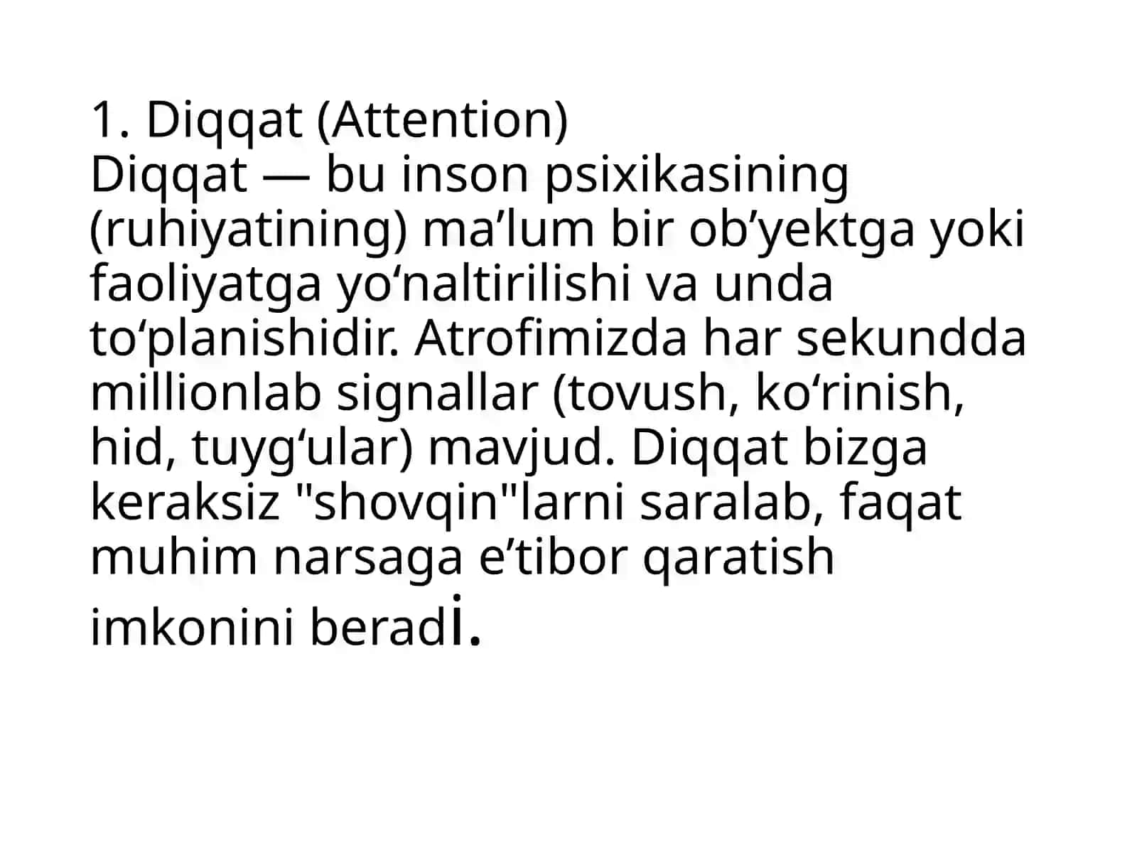 Diqqat va sezgi 4