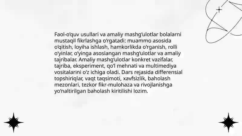 O‘yinda o‘qitish metodikasi 4