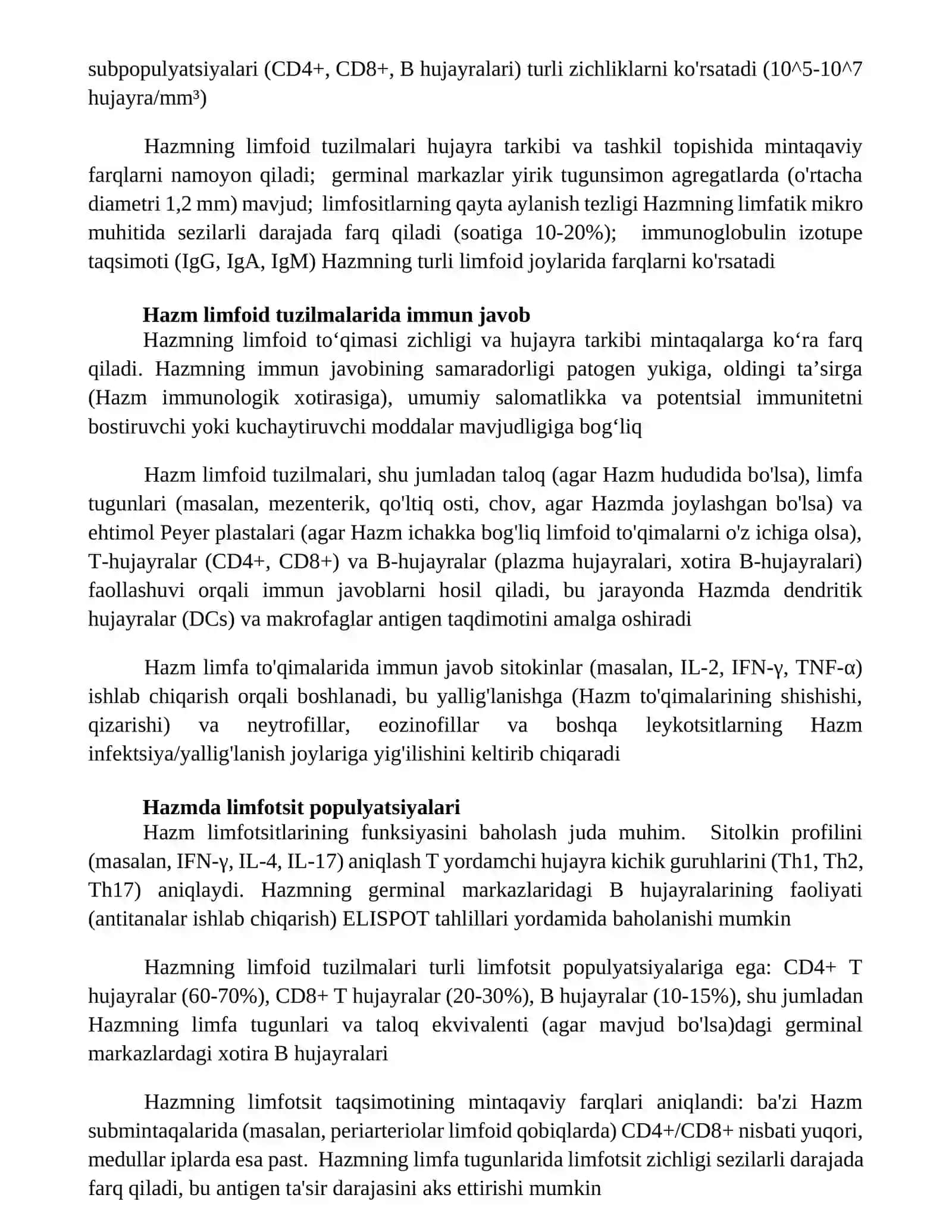 Hazm nayining limfoid tuzilmalari 4