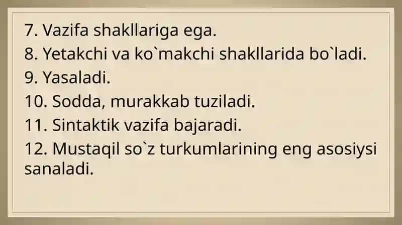 Fe’l so`z turkumi 4