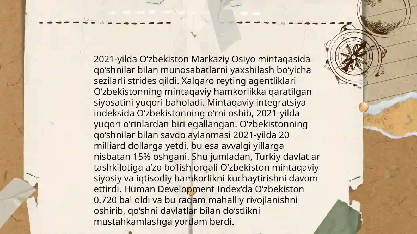 O'zbekiston Respublikasining xalqaro reyting va indekslardagi o'rni 4