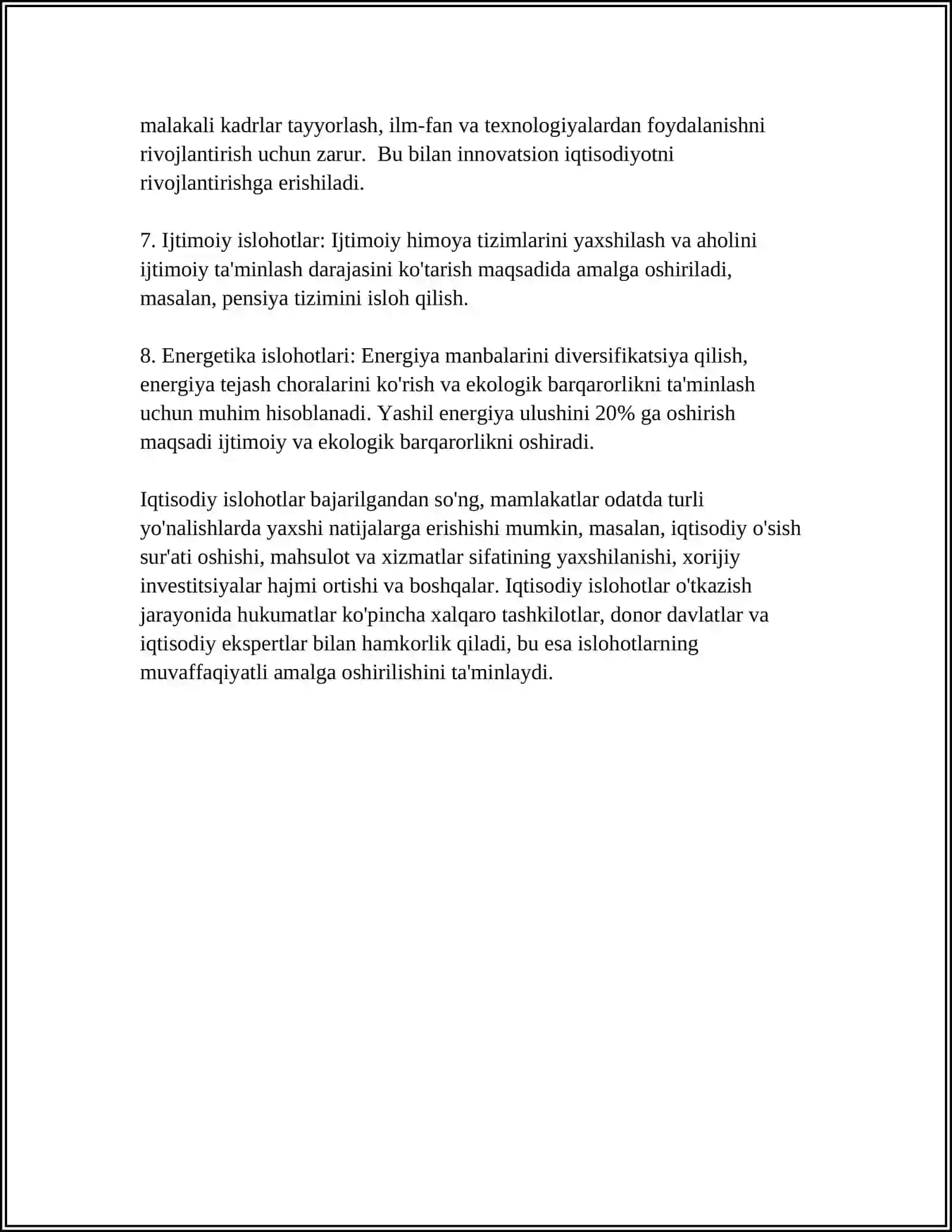 IQTISODIY ISLOHOTLAR 4
