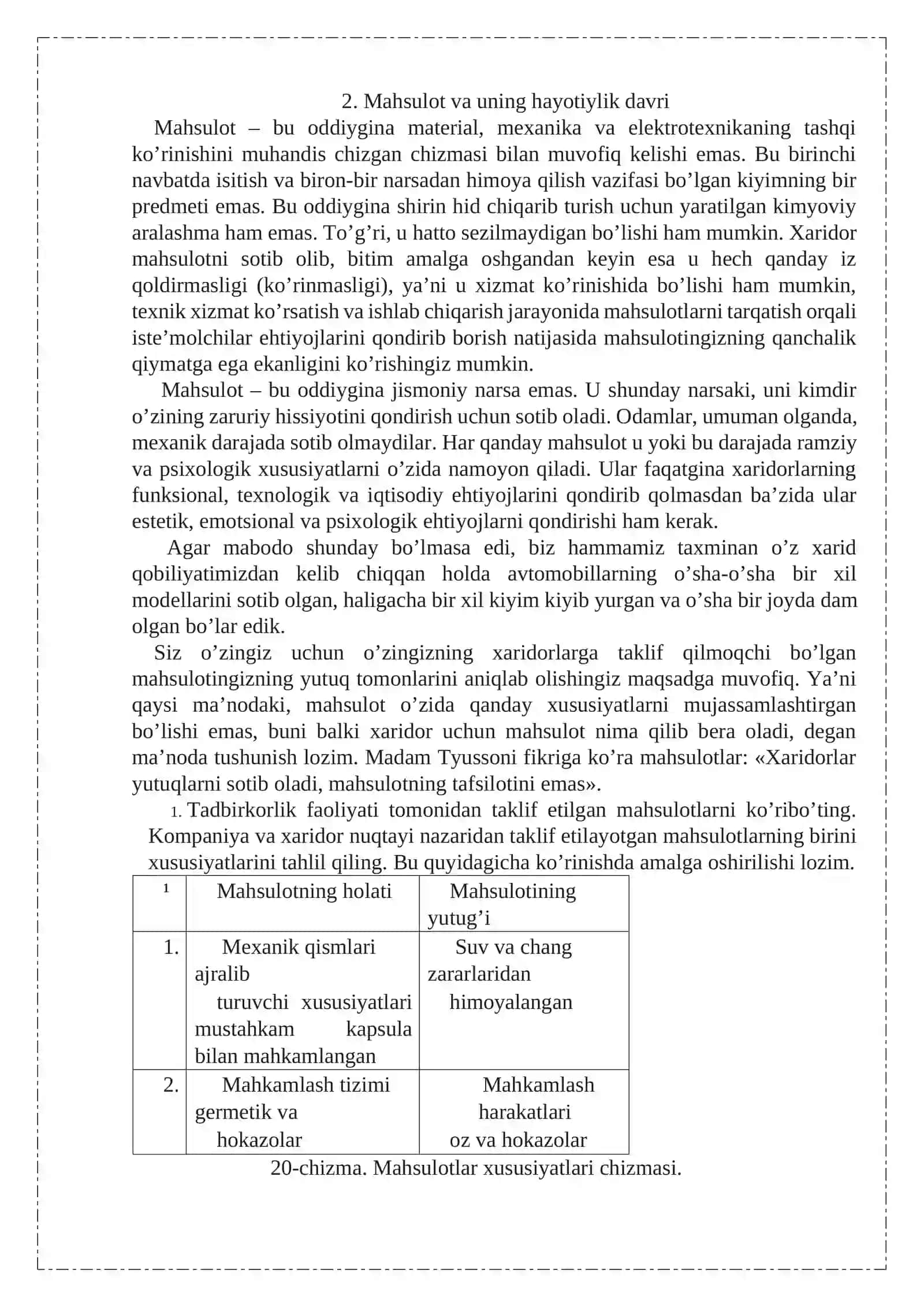 Mahsulotlar va ular haqida qaror qabul qilish 4