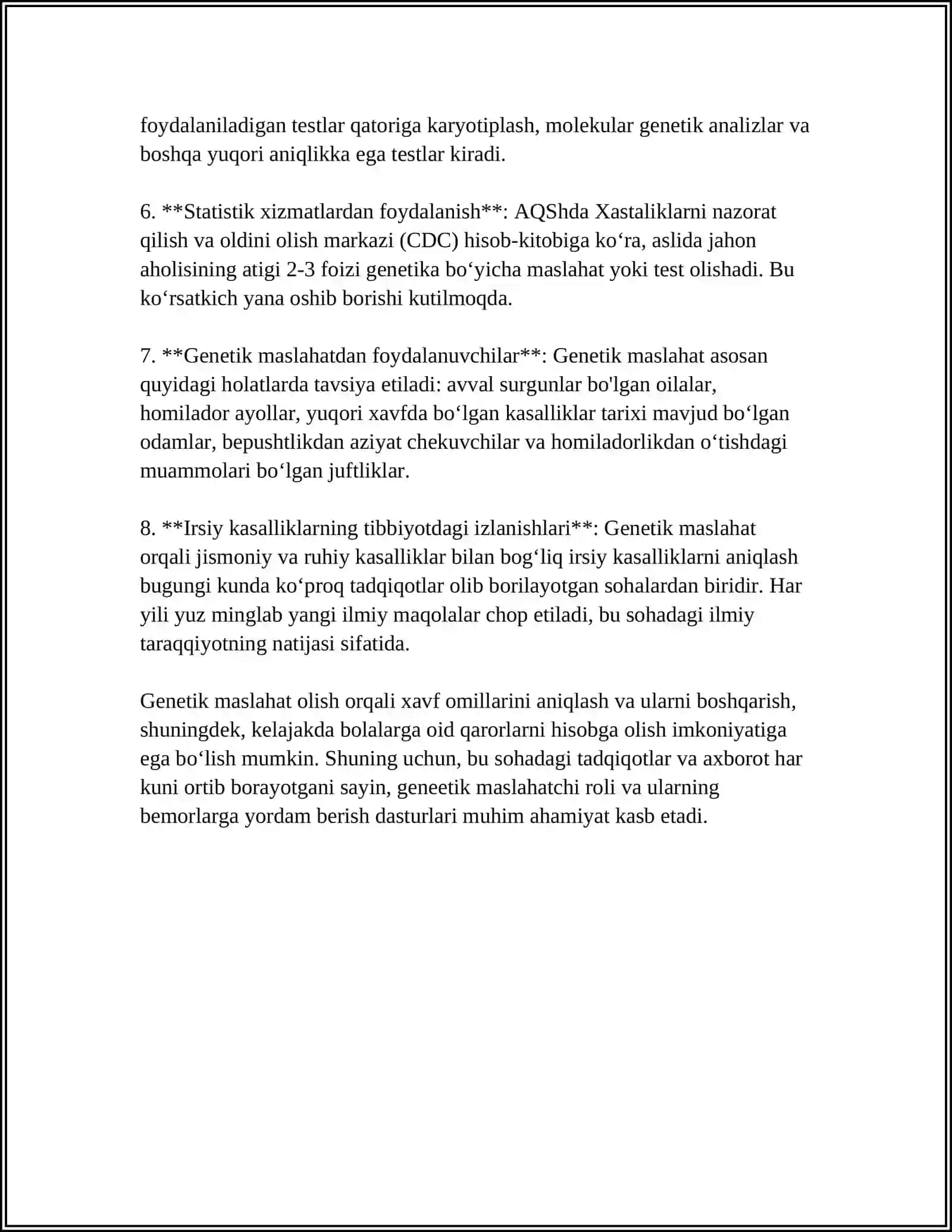 GENETIK MASLAHAT OLISH 4