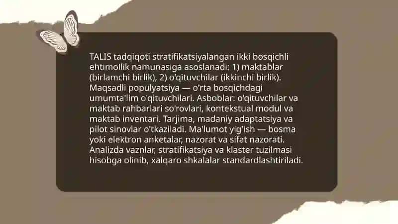 Talis xalqaro baholash dasturi 4