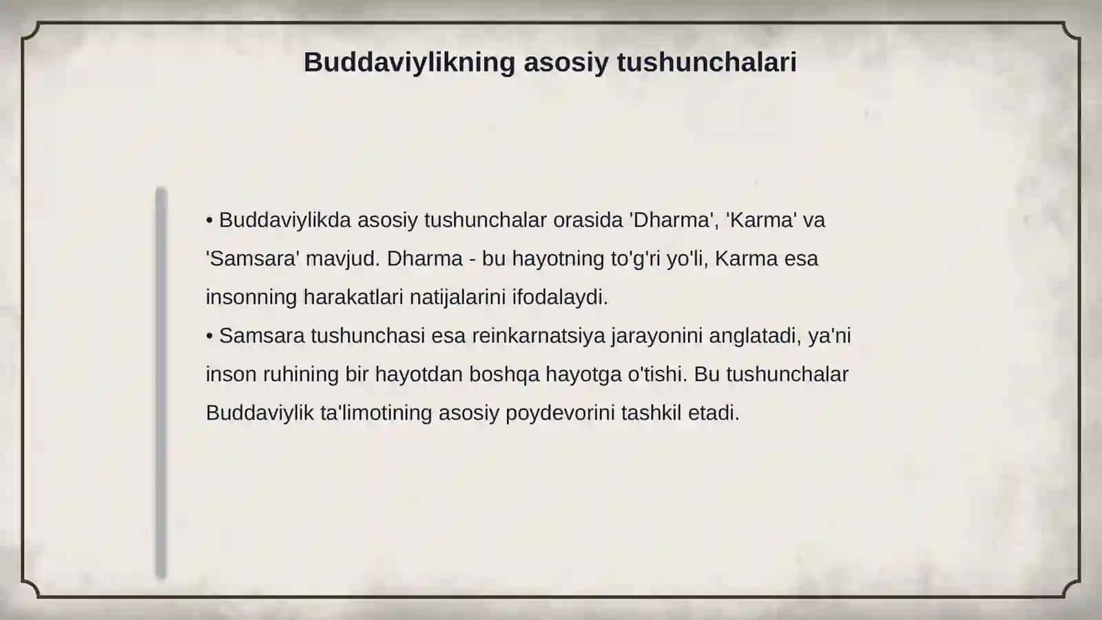 Buddaviylik dini ta’limoti va uning Markaziy Osiyoga tarqalishi 4