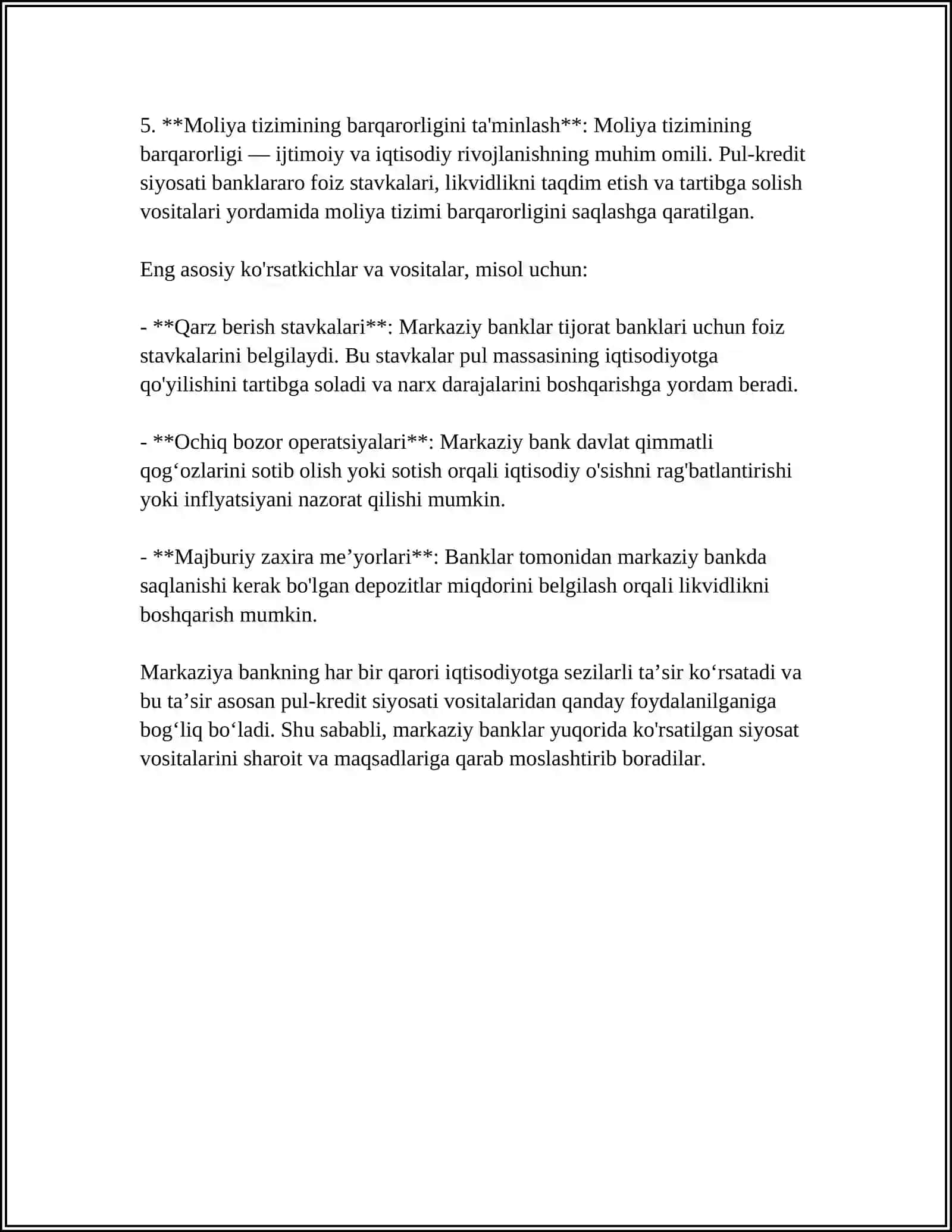 MONETAR SIYOSATNING AN’ANAVIY VA NOAN’ANAVIY INSTIRUMENTLARI 4