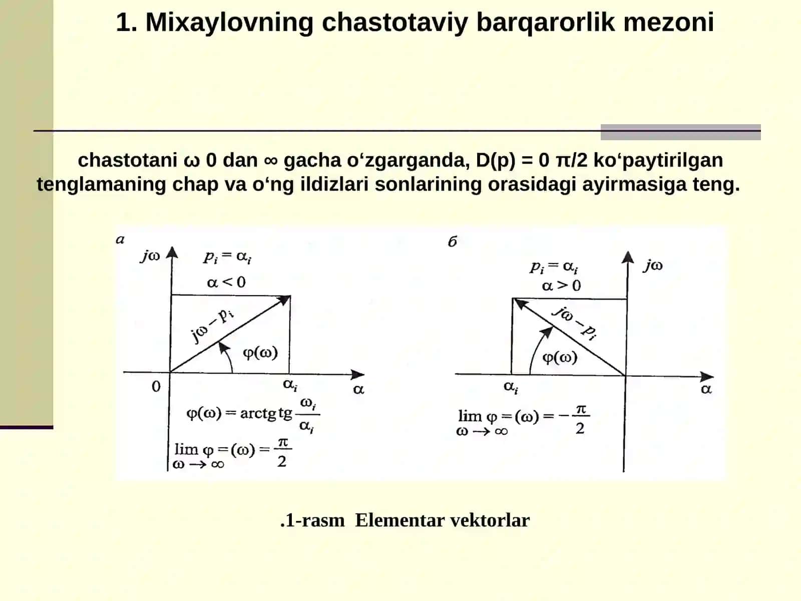 BARQARORLIK MEZONLARI 4