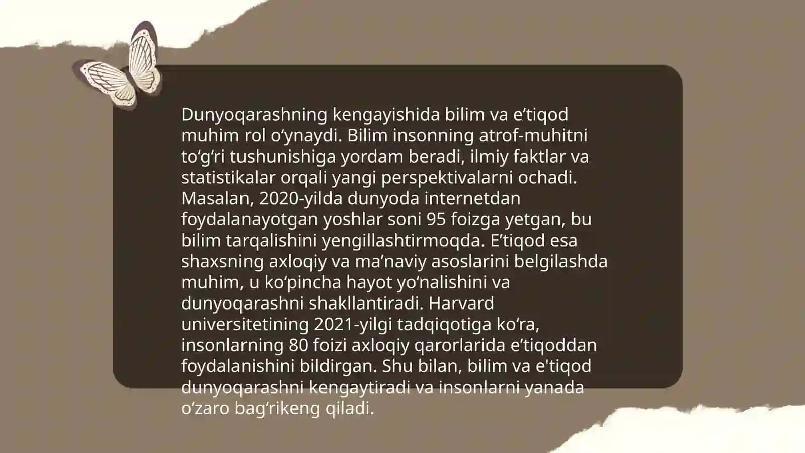 Dunyoviy bilimlar va diniy eʼtiqodning uygʻunligi 4