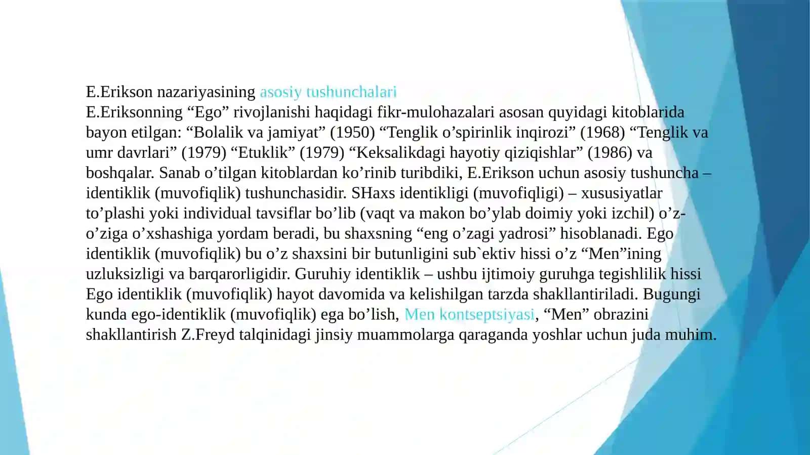 Erik Eriksonning tadqiqotishlari 4