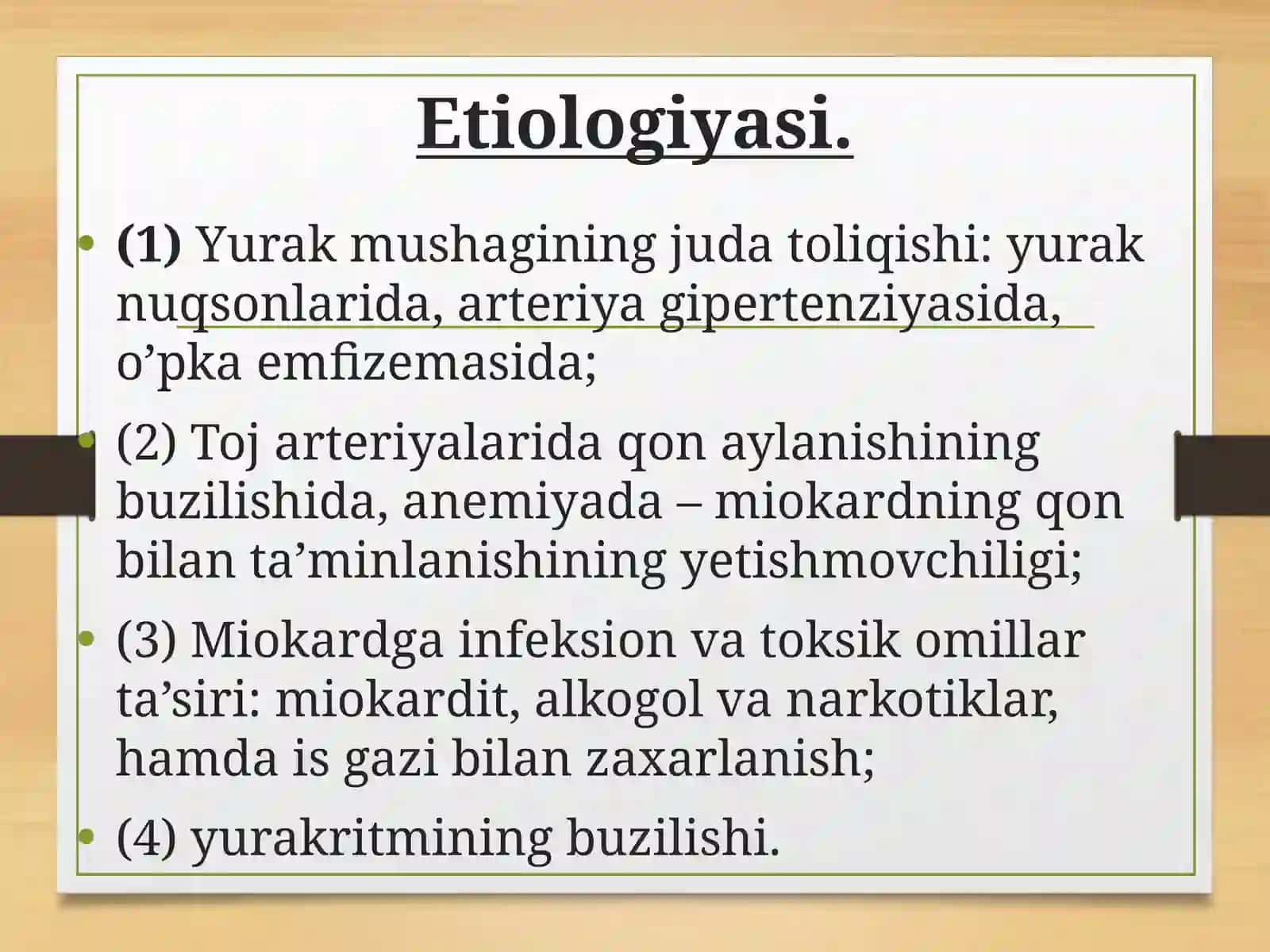 YURAK YETISHMOVCHILIGI 4