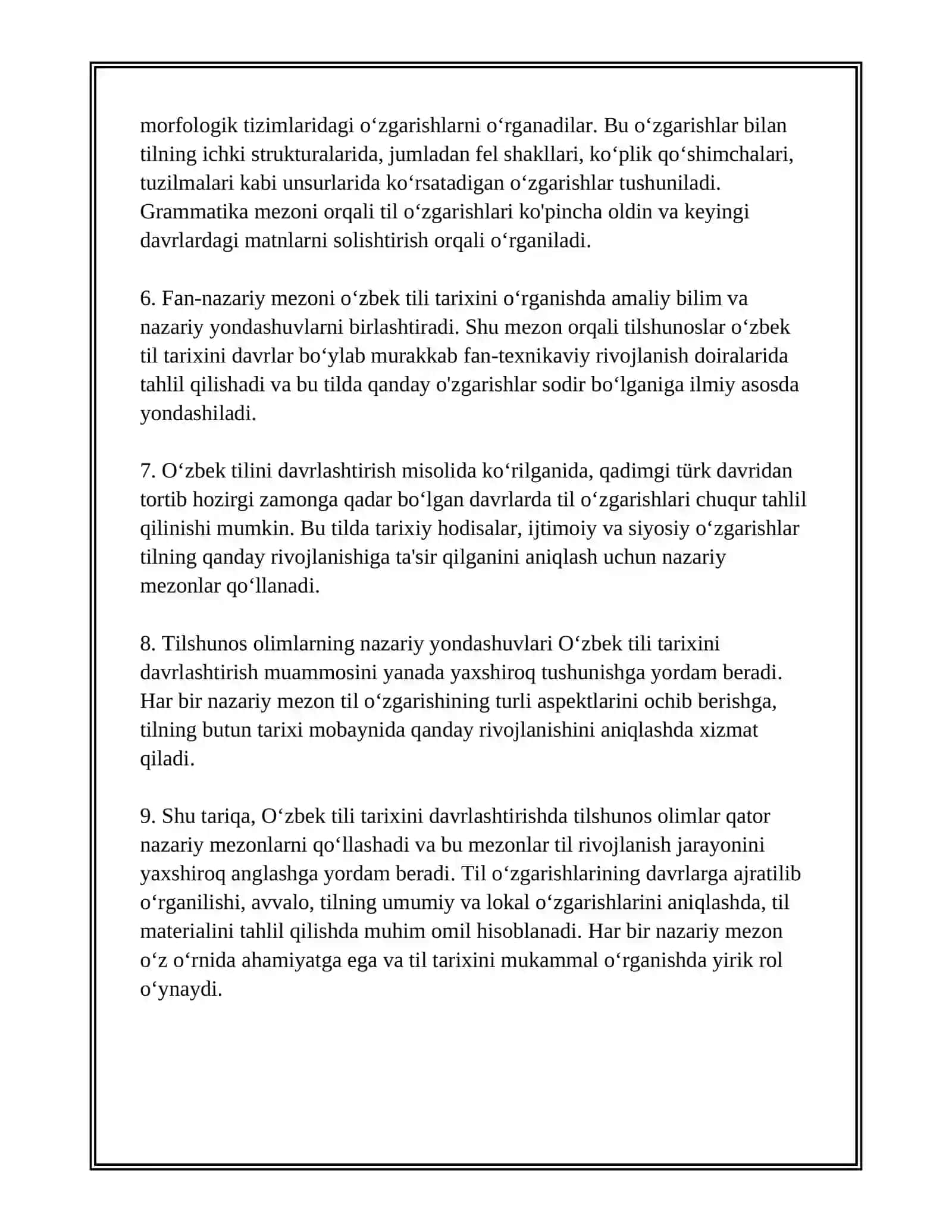 Oʻzbek Tili Tarixini Davrlashtirishda Tilshunos Olimlarning Tasnifi 4