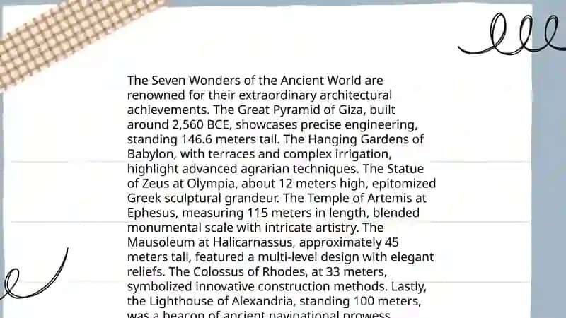 7 Wonders of the World 4