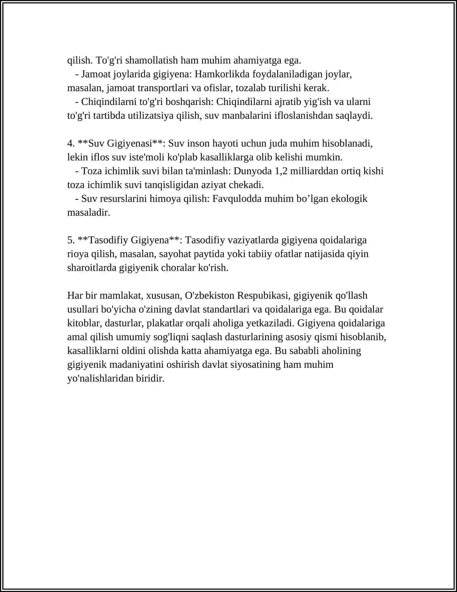 GIGIYENADA QOʻLLANADIGAN USULLAR HAQIDA TUSHUNCHA 4
