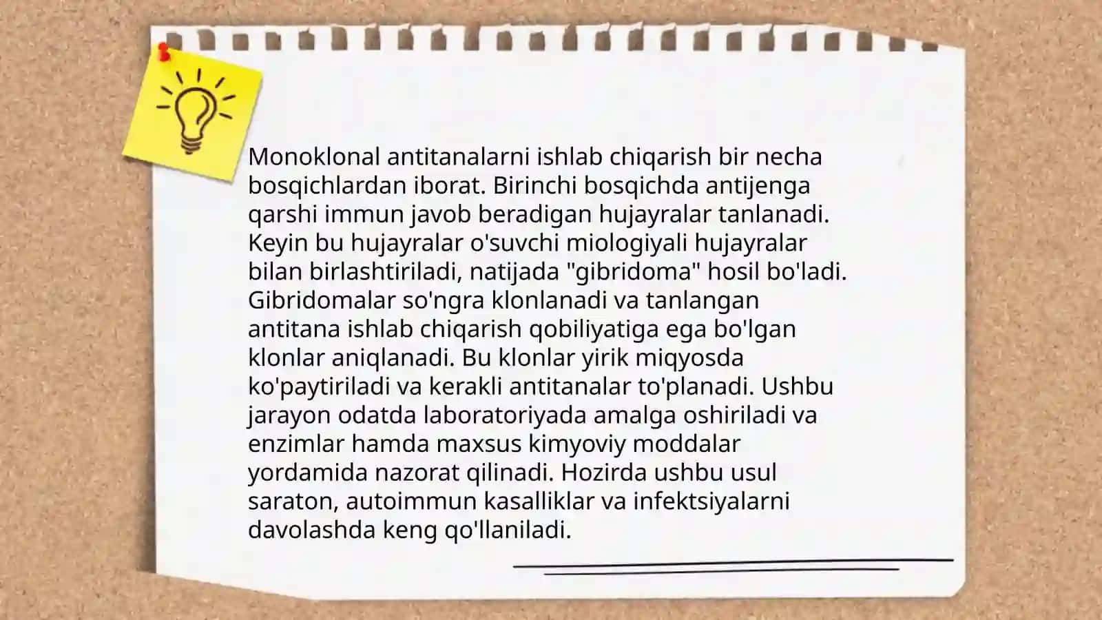 Monoklonal antitelalar olish 4