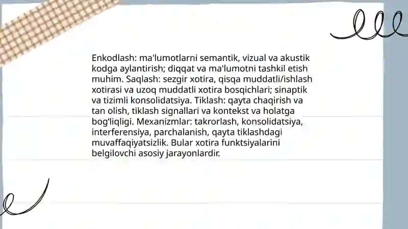 Xotira mavzusiga 4