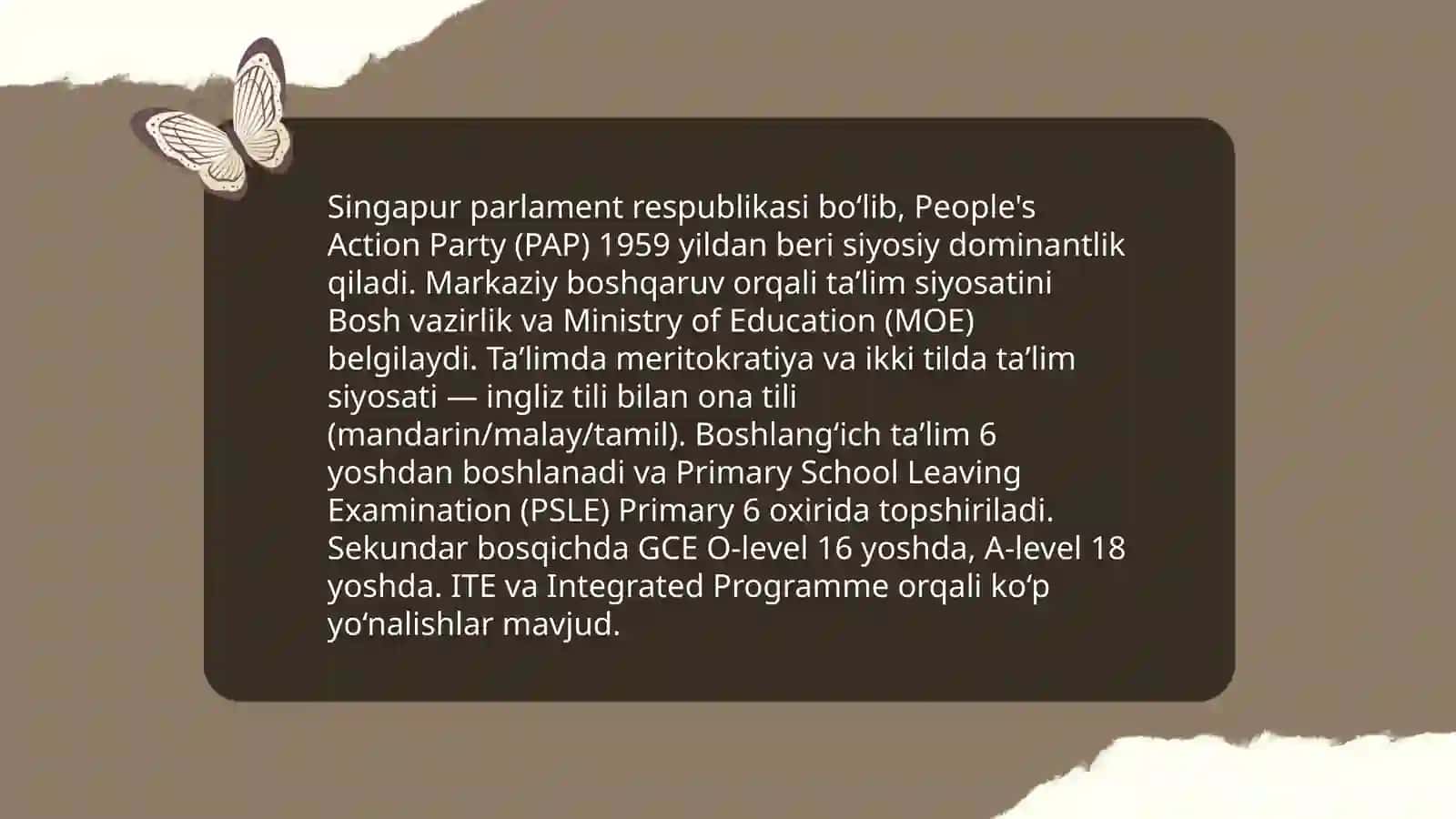 Singapur davlati hamda taʼlim tizimi haqida 4