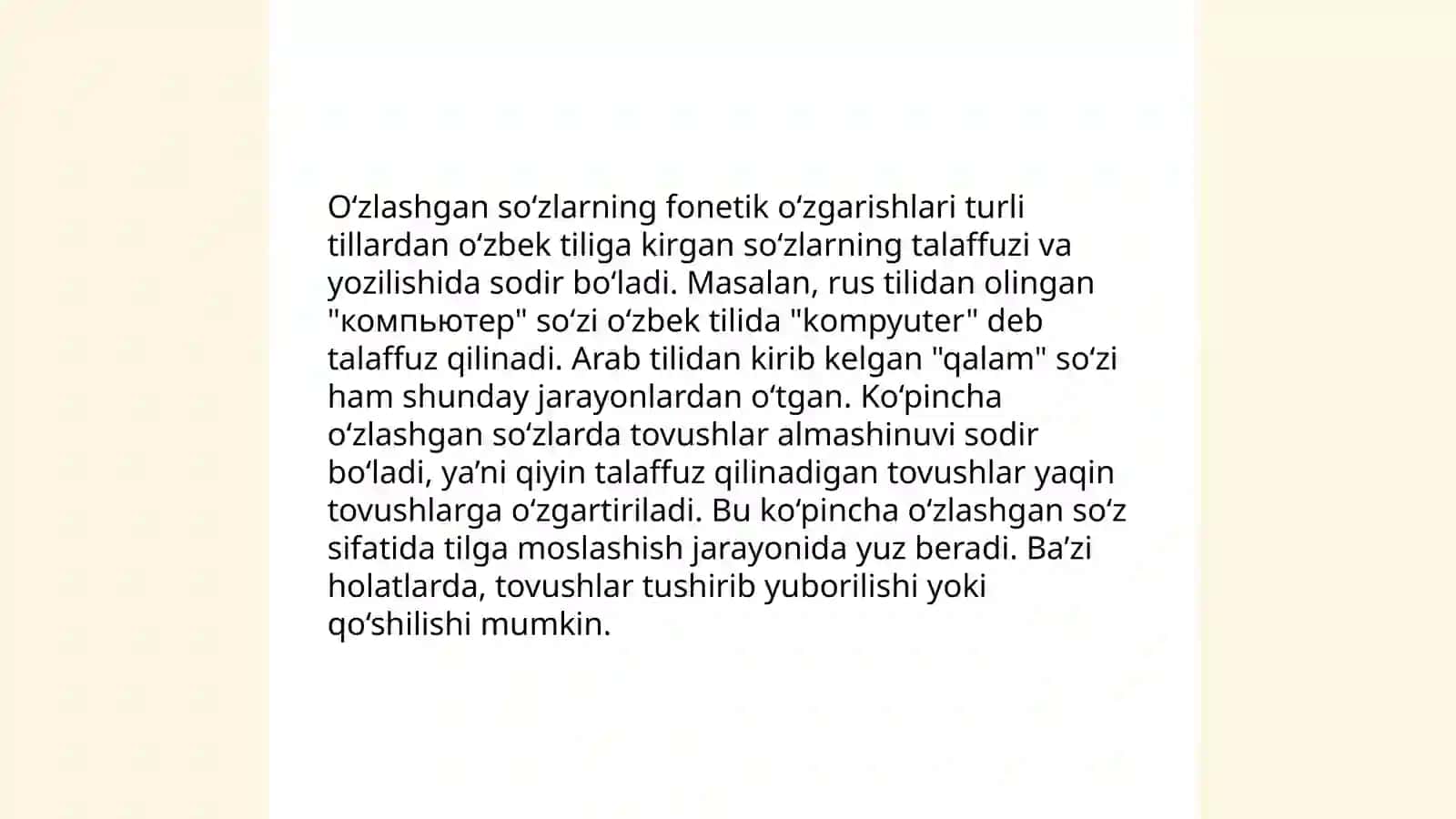 LEKSEMANI OʻZLASHTIRISH 4
