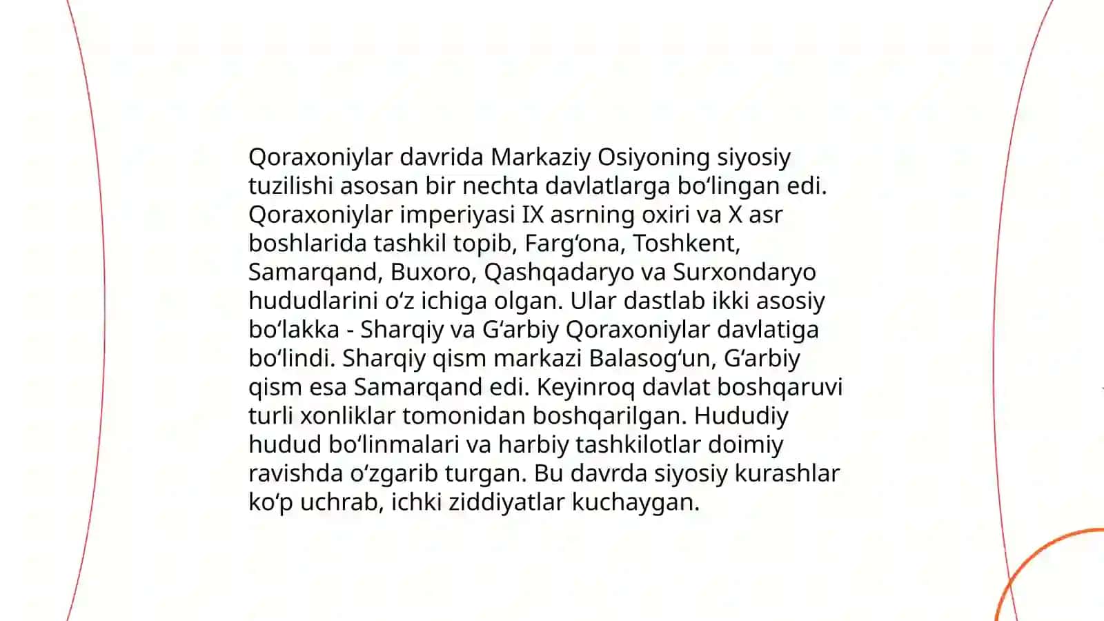 Qoraxoniylar davlati tarixi 4