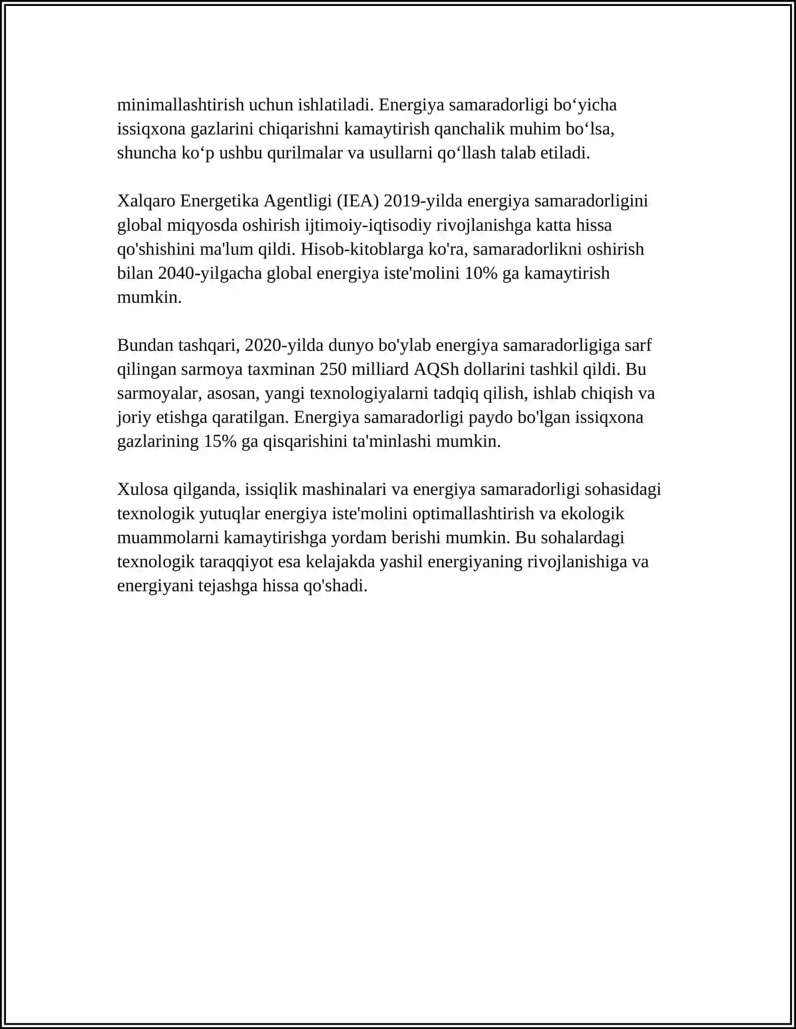 ISSIQLIK MASHINALARI VA EKOLOGIYA 4