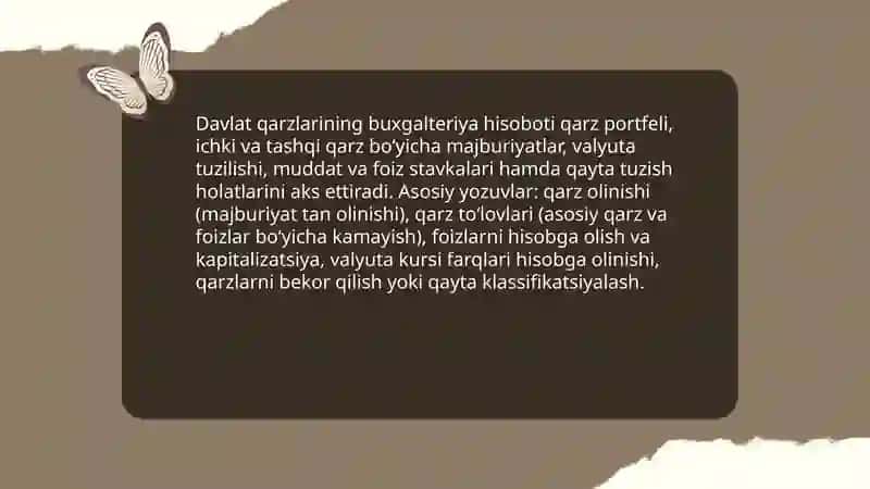 Davlat ichki va tashqi qarzlar hisobi 4