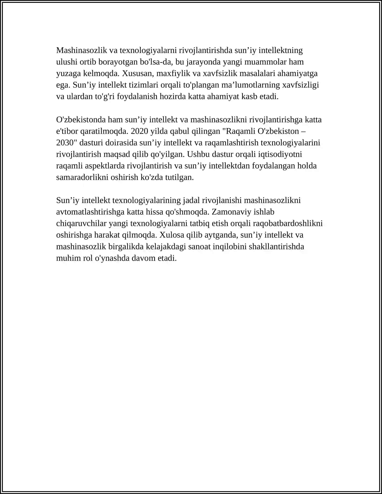 JURNAL BOʻYICHA KONFENSIYA 4