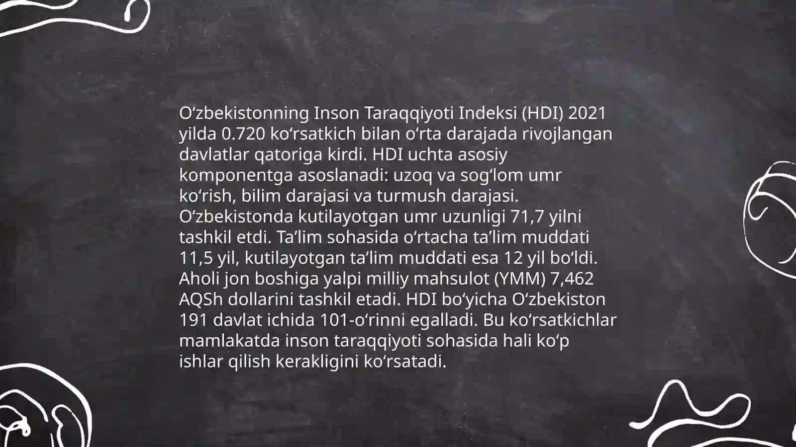 Oʻzbekistonning Xalqaro reytingdagi koʻrsatkichlari 4