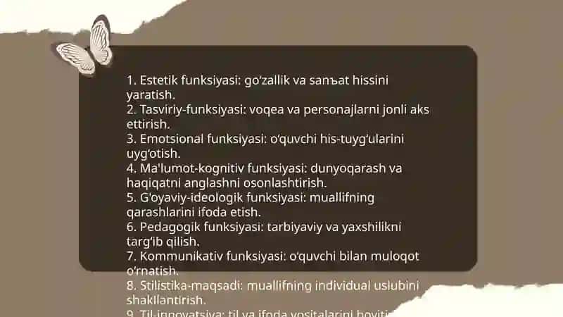 Badiiy uslub va muallif individual uslub 4