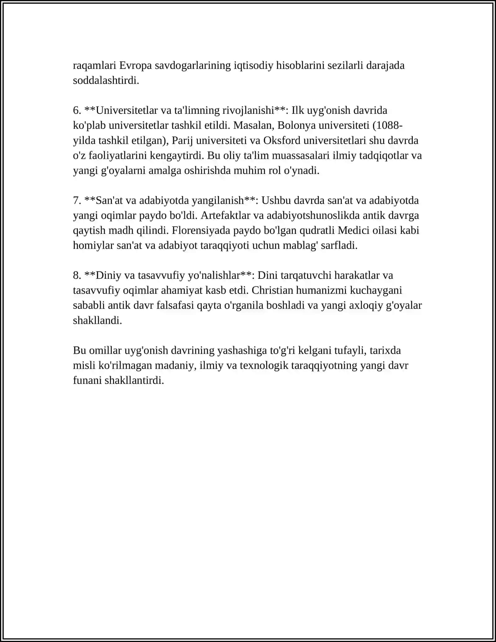 IX-XII ASRLARDA MARKAZIY OSIYODAGI ILK UYG‘ONISH DAVRINING XUSUSIYATLARI 4