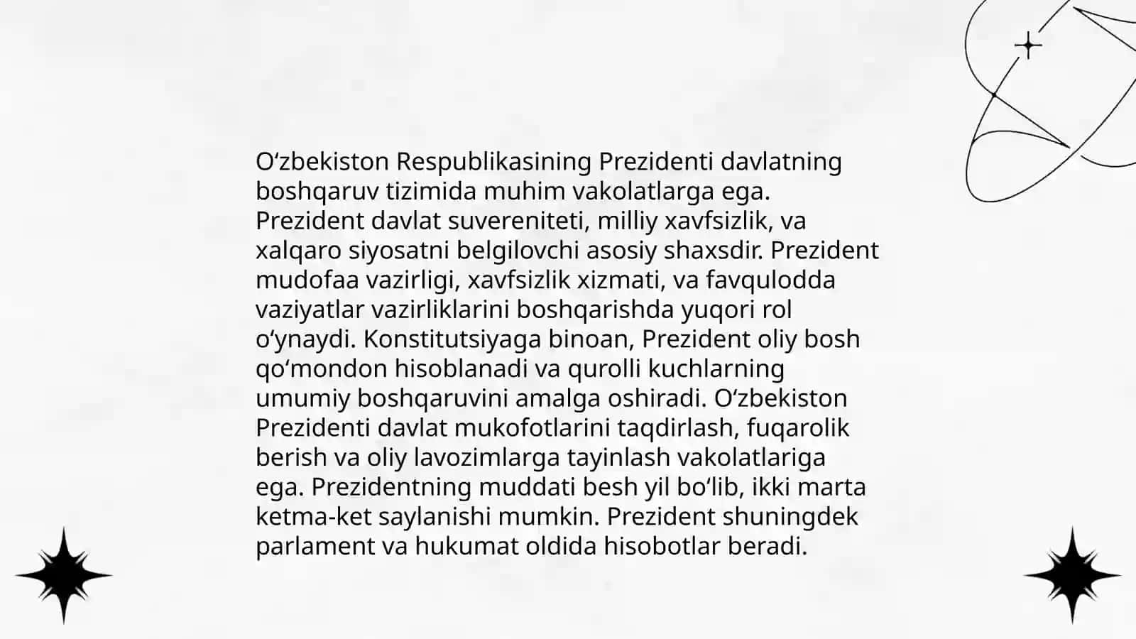 Prezidentning konstitutsiyaviy maqomi 4