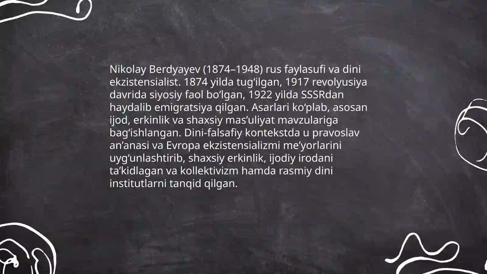 Din va hurfikrlilik - Berdyayev va Gʻazzoliy qiyoslash 4