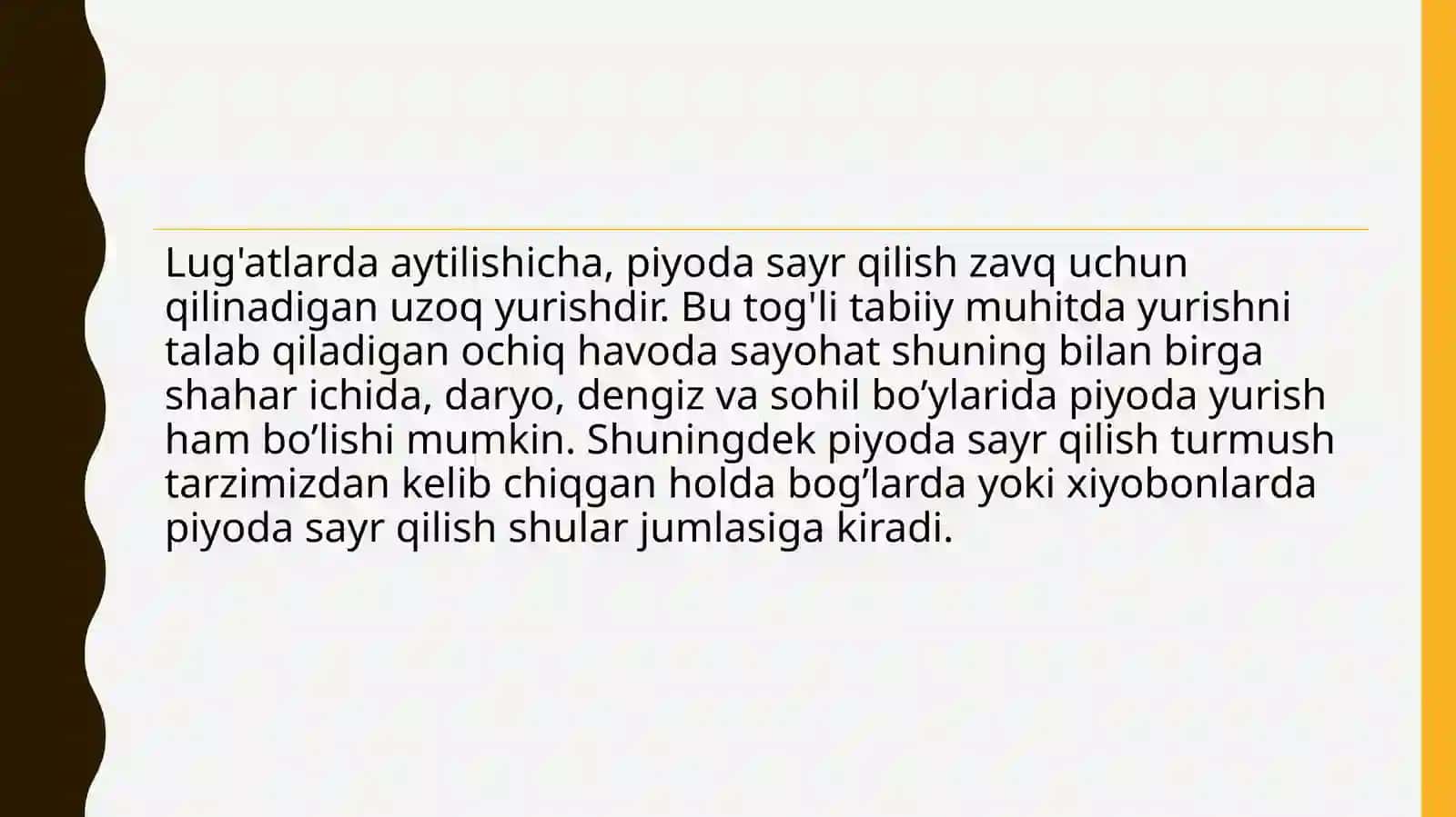 Piyoda yurishda xavfsizlikning xususiyatlari 4