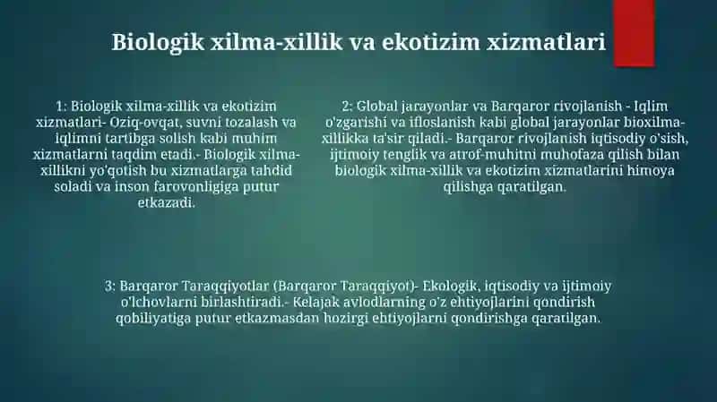 Glabal Jarayonlar Va Barqaror Taraqqiyotlar 4