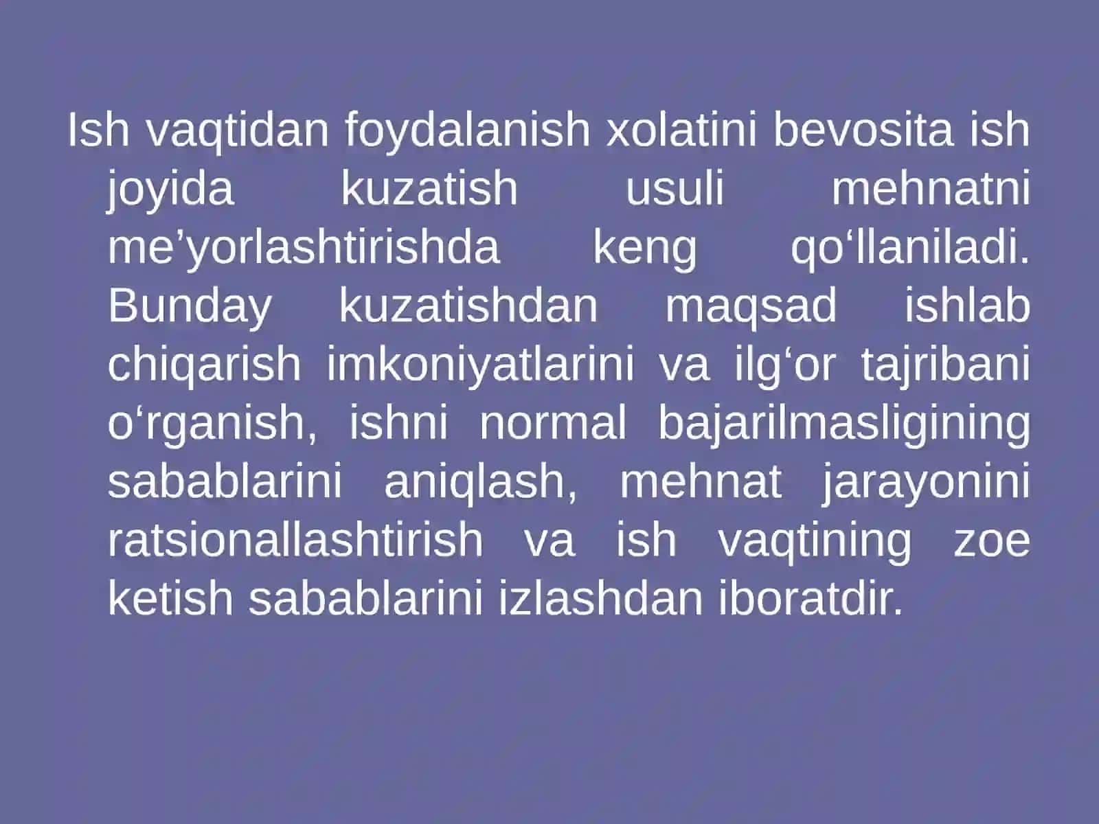 Xronometraj kuzatuvining o ‘rni va ahamiyati 4