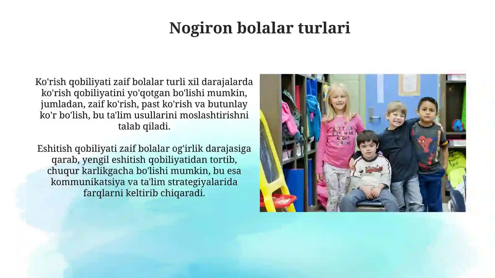 Nogironlik turlari va tasnifi 4