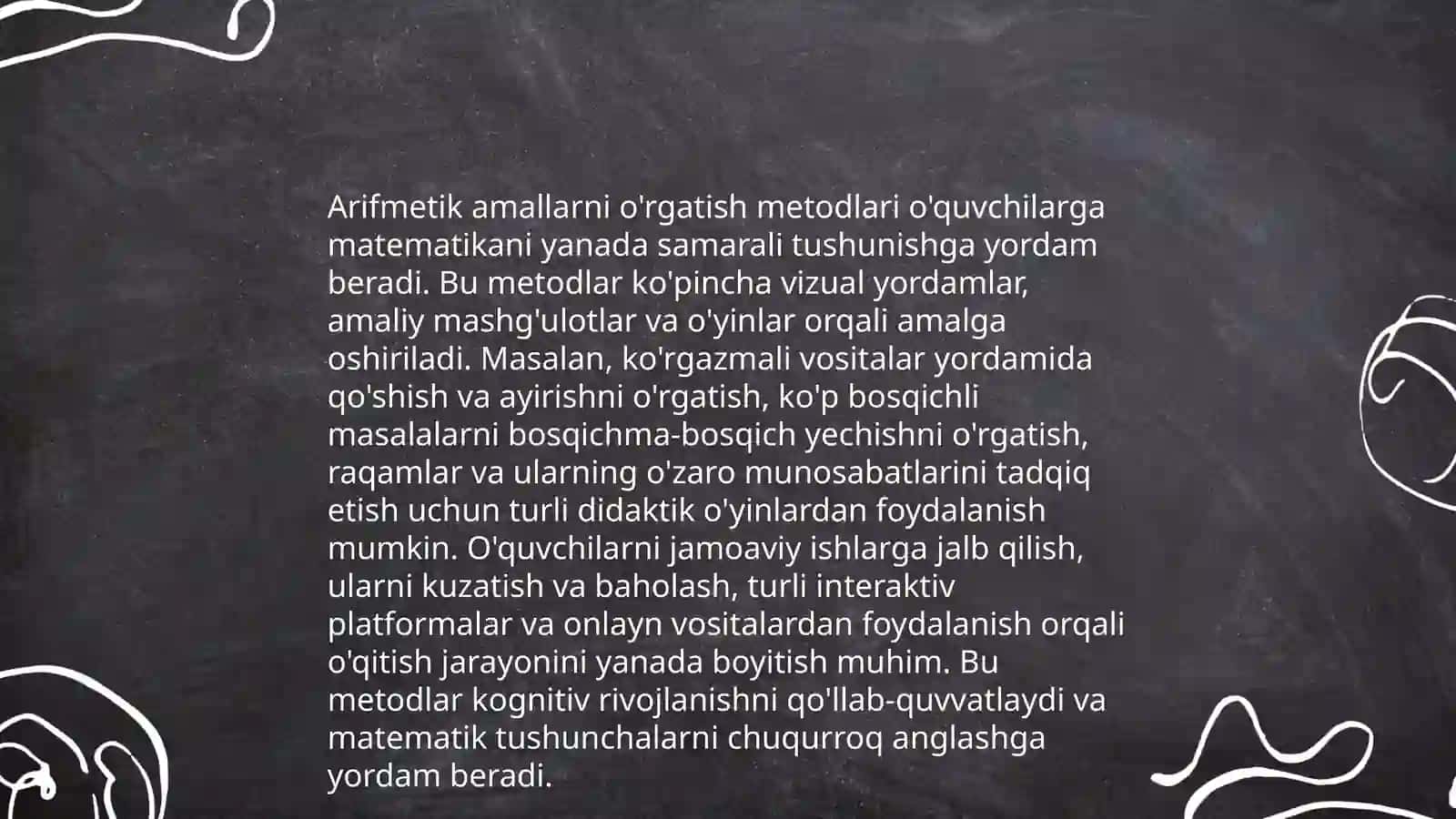 Arifmetik masalalar yechishni o'rgatish metodikasi 4