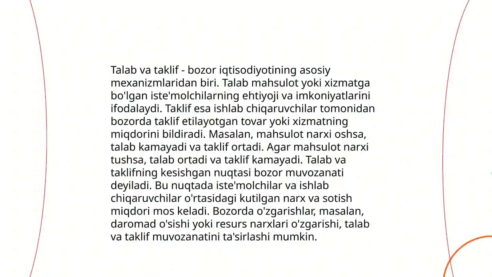 Bozor muvozanati 4
